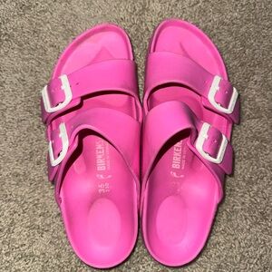 Birkenstock Pink Rubber Sandals Size 36 (6)